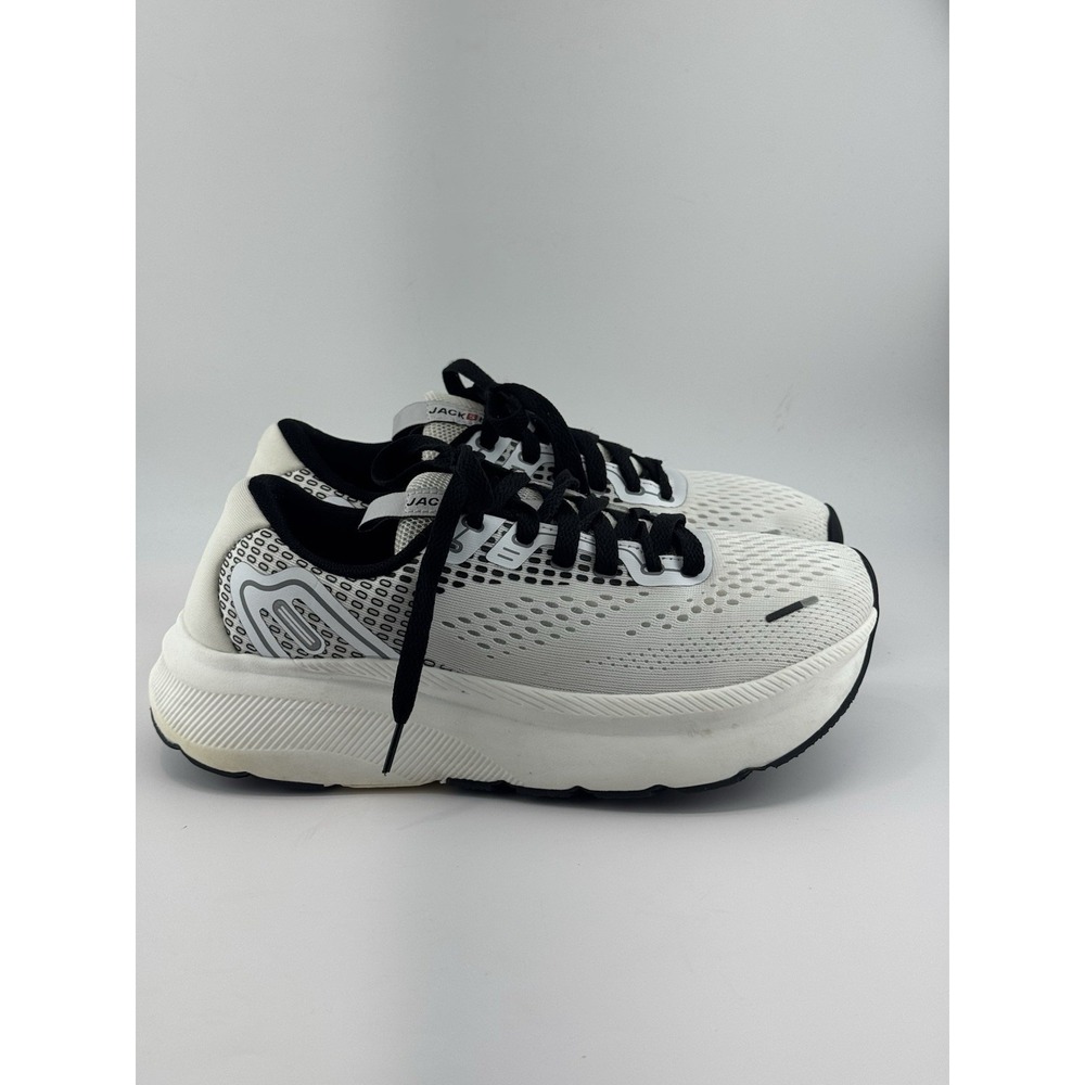 Jackshibo Women's Comfort Sneakers Size 41W White/Black Walking Running Shoes...